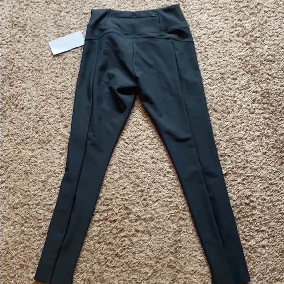 Grey front zip Athleta Leggings - Picture 3 of 5